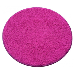 Vopi koberce Kusový kulatý koberec Color shaggy růžový - Navrhněte si vlastní rozměr a tvar - klikněte zde