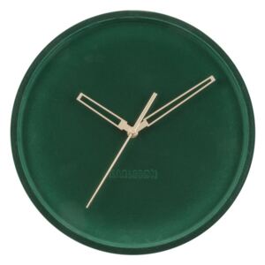 Nástěnné hodiny Lush 30 cm Karlsson (Barva - tmavě zelená)