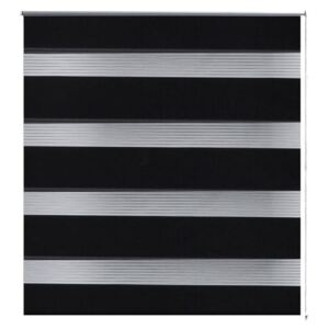 Roleta den a noc - Zebra - Twinroll - černá | 70x120 cm