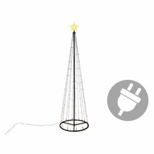 Vánoční dekorace - světelná pyramida, 240 cm, teple bílá - Nexos Trading GmbH & Co. KG D47224