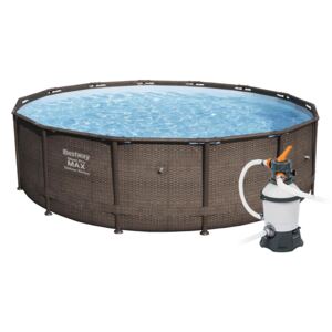 Bestway Bazén Steel Pro Rattan 366 x 100 cm s pískovou filtrací Standard