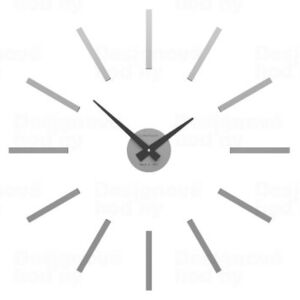 Designové hodiny 10-301 CalleaDesign 62cm Barva stříbrná-2 - RAL9006