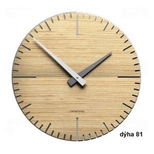 Designové hodiny 10-025 natur CalleaDesign Exacto 36cm Dýha zebrano - 87