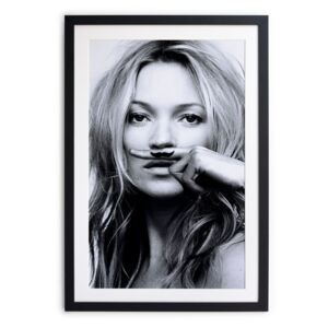 Černobílý plakát Little Nice Things Kate Moss, 40 x 30 cm