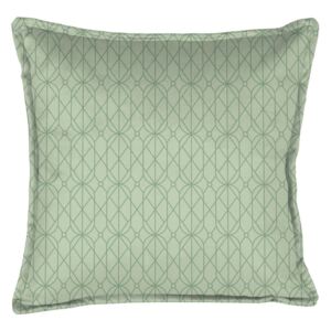 Zelený dekorativní polštář Velvet Atelier Art Deco, 45 x 45 cm