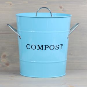 Ovový box s víkem Compost 21 cm modrý, Isabellae Rose