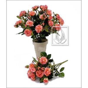 EG Umělá květina Růže Bush (25cm) růžová