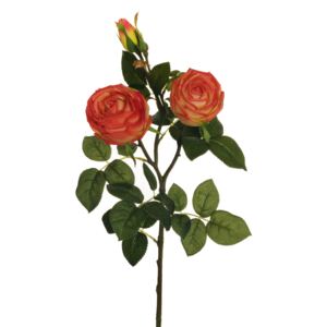 Evergreens Umělá květina růže bush (76cm) - oranžová