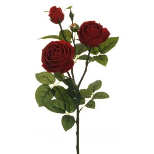 Evergreens Umělá květina růže bush (76cm) - červená