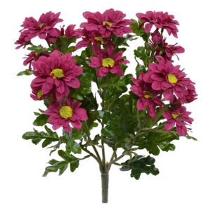 MF Umělá rostlina Chryzantéma (35cm) - bordó