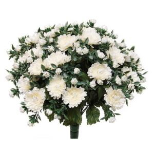 EG Umělá rostlina Chryzantéma (35cm) - bílá