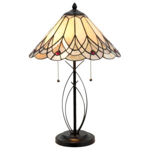 Stolní lampa Tiffany Peaceful - 40*60 cm 2x E27/60W Clayre & Eef