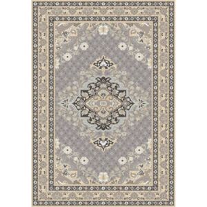 Kusový koberec vlněný Agnella Natural Alofi Šedý / Béžový Rozměr: 100x180 cm