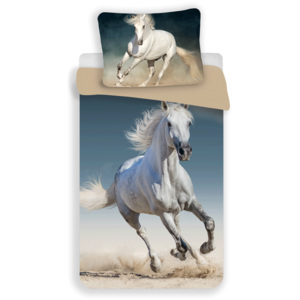 Jerry Fabrics Povlečení Best Friends Kůň na pláži - 140x200, 70x90 - 100% bavlna