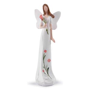 Děkorace anděl / víla - malá - 1 bílá květ