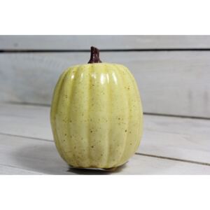 Umělá podzimní dekorace DÝNĚ - žlutá (v. 11,5 cm, p. 7 cm)