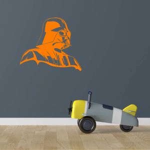 GLIX Darth Vader - samolepka na zeď Oranžová 50x45 cm