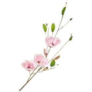 Umělá květina, větev růžová 1 ks (Dekorační umělá květina, větev. Celková délka cca 110 cm. Vhodné do větší vázy. )