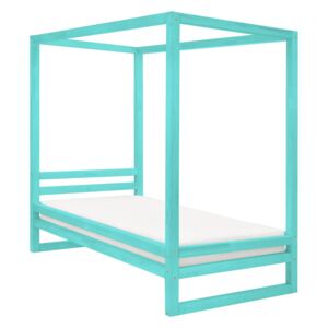 Benlemi Jednolůžková postel BALDEE Zvolte barvu: Tyrkysová, Rozměr: 80 x 190 cm