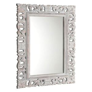 SAPHO SCULE zrcadlo v rámu, 70x100cm, bílá (IN171)