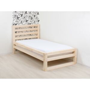 Benlemi Jednolůžková postel DELUXE Zvolte barvu: Přírodní dekor bez laku, Rozměr: 80 x 190 cm