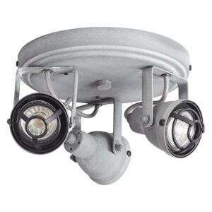 Brilliant G26334/70 BENTE - Industriální bodové svítidlo v betonově šedé barvě + LED žárovky GU10, Ø 21,5cm