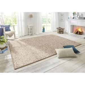 BT Carpet - Hanse Home koberce Ložnicová sada Wolly 102842 Beige Brown - 2 kusy: 67x140 + 1 kus: 67x250 cm