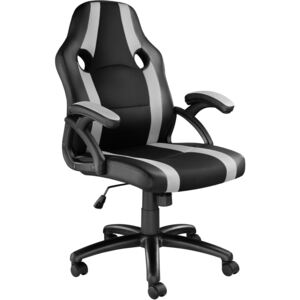 Tectake 403482 kancelářská židle benny - černá/šedá