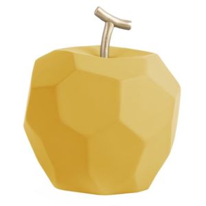 Soška jablko Apple 11 cm Origami concrete Present Time (Barva- matná žlutá)