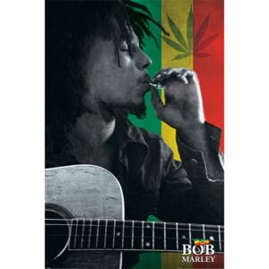 Plakát - Bob Marley (colorful smoke)