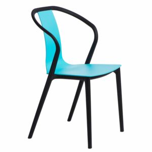 Židle Bella černo-modrá