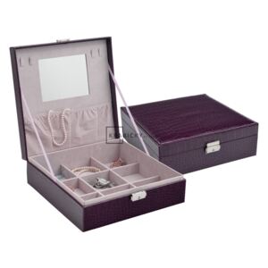 Klenoty Budín Luxusní fialová šperkovnice JKBOX SP-825/A6 (Klenoty Budín Luxusní fialová šperkovnice JKBOX SP-825/A6)