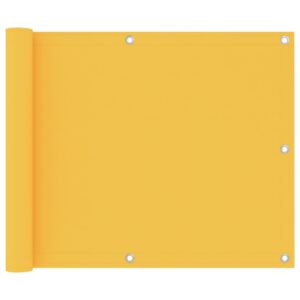 Balkónová zástěna žlutá 75 x 400 cm oxfordská látka