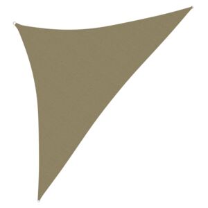 Stínící plachta oxford trojúhelníková 3,5 x 3,5 x 4,9 m béžová