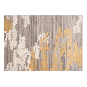 Moderní kusový koberec FIESTA 36304/37226 šedý / žlutý Rozměr: průměr 200 cm