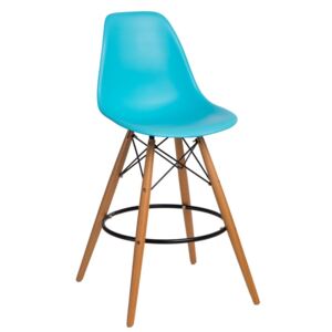 Židle barová Aesti DSW ocean blue