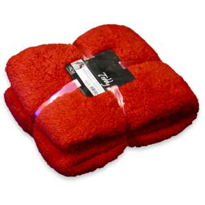 DEKORACEASTYL Heboučká deka Teddy hliněná červená 5001017-CL