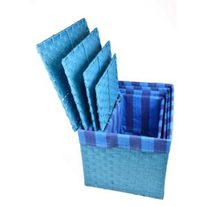 Vingo Úložný box s víkem modrý Rozměry (cm): 32x21, v. 24