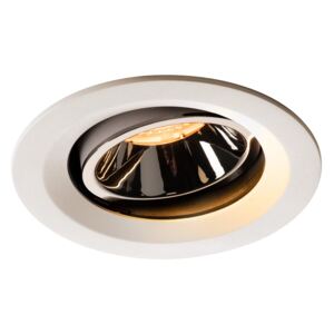 BIG WHITE NUMINOS® MOVE DL M vnitřní LED zápustné stropní svítidlo bílá/chrom 2700 K 20° otočné a výkyvné 1003567
