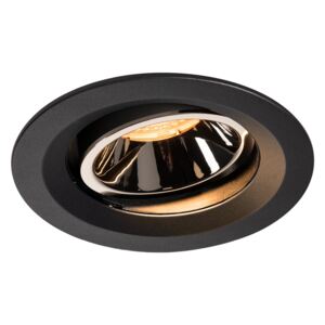 BIG WHITE NUMINOS® MOVE DL M vnitřní LED zápustné stropní svítidlo černá/chrom 2700 K 20° otočné a výkyvné 1003555
