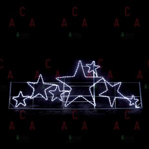 ACA Lighting Vánoční LED venkovní hvězdy studená bílá X082642215