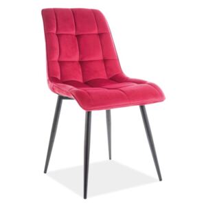 Jídelní židle - CHIC Velvet, různé barvy na výběr Čalounění: bordó (Bluvel 59)