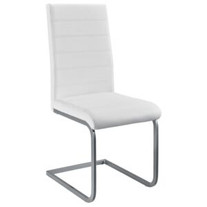 Eshopist Konzolová židle Vegas sada 2 kusů, syntetická kůže v bílé barvě