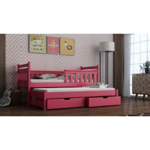 Dětská postel 80x180 MATYLDA - růžová