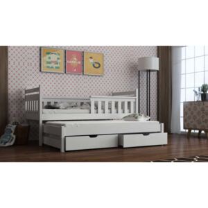 Dětská postel s přistýlkou 90x190 MATYLDA - bílá