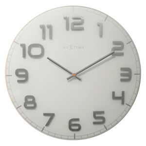 Nástěnné hodiny Classy Large 50 cm krémové - NEXTIME