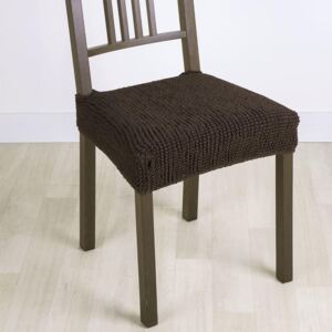 Super strečové potahy GLAMOUR hnědé židle 2 ks 40 x 40 cm