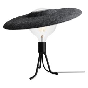 Shade stolní lampa s plstěným stínítkem černá / šedá