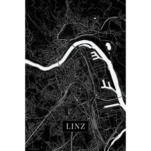 Mapa Linz black