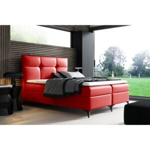 Elegantní postel potažená eko kůží Floki 120x200, červená